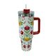 Botella Térmica Frida Kahlo con Bombilla 1.2 L - imagen 1