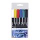 Set Marcador Acrílico 3 mm 6 Colores Soc Torre - imagen 1