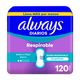 Protectores Diarios Always Respirable Sin Perfume 120 un. - imagen 1